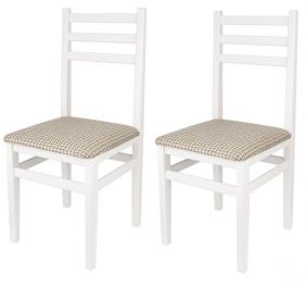Комплект стульев (2шт) KETT-UP ECO LUKAS (ЛУКАС) цвет белый, массив бука