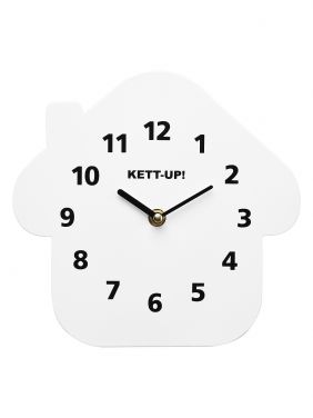 Часы детские настенные KETT-UP ECO ДОМИК, белый