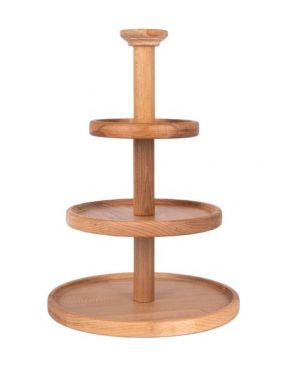 Фруктовница KETT-UP ECO WOOD & FOOD настольная круглая 3 яруса деревянная