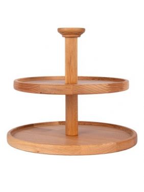 Фруктовница KETT-UP ECO WOOD & FOOD настольная круглая 2 яруса деревянная