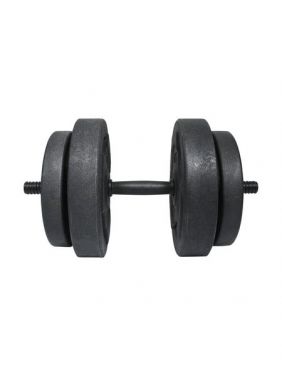 Гантели наборные 15кг KETT-UP KRAFT, черный матовый, ø 26 (гриф + 2,5кг 2шт + 5кг 2шт)