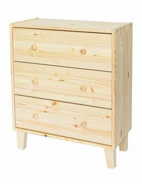 Комод на ножках KETT-UP ECO RAST 3 с ящиками деревянный