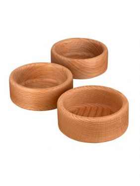 Комплект 3х соусниц больших  KETT-UP ECO WOOD FOR LIFE диаметр 9см деревянная