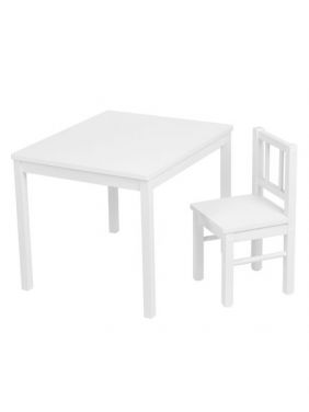 Комплект детский СТОЛ + СТУЛ KETT-UP ECO  SVALA NEW  белый / белый