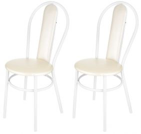 Комплект стульев (2шт) KETT-UP Сицилия, белый / жемчуг