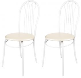 Комплект стульев (2шт) KETT-UP TOSCANA , белый/жемчуг