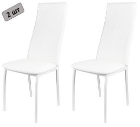 Комплект стульев (2шт)  KETT-UP Hamburg LUX (Гамбург), стеганный, белый / белый