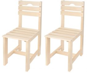 Комплект стульев обеденных (2шт) пара KETT-UP ECO HOLIDAY, 3 планки, деревянный