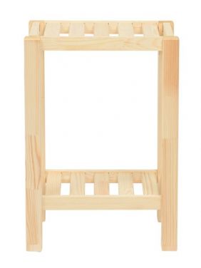Обувница / этажерка / подставка  2 полки KETT-UP ECO Берси 54*38*28см деревянная без покрытия