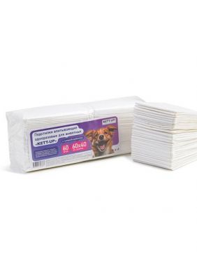 Подстилки KETT-UP 60*40 см для животных (60шт) быстросохнущие