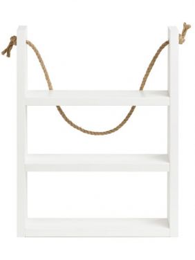 Полка настенная KETT-UP ECO ART 3 яруса, 35см, деревянная, белый