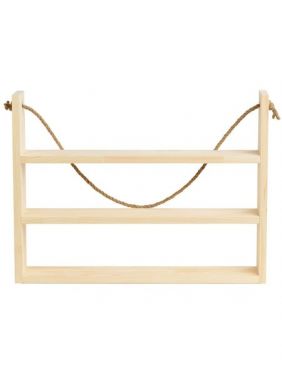 Полка настенная KETT-UP ECO ART 3 яруса, 60см, деревянная, без покрытия