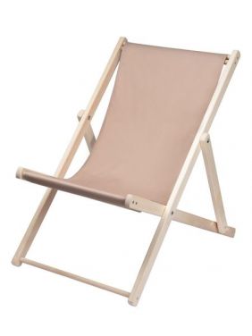 Шезлонг KETT-UP PICNIC ECO, складной, массив дерева, бежевый