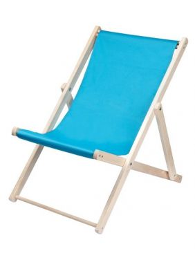 Шезлонг KETT-UP PICNIC ECO, складной, массив дерева, голубой