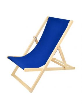 Шезлонг KETT-UP PICNIC ECO, складной, массив дерева, синий