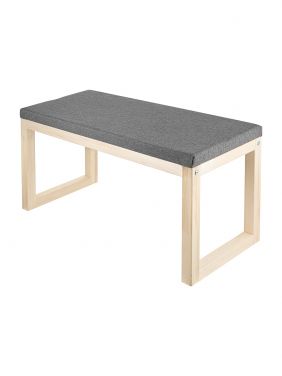 Скамейка-банкетка KETT-UP FAVORITE ECO, массив дерева, серый