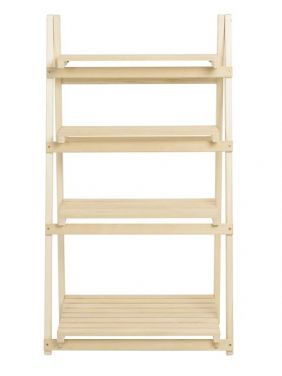 Стеллаж KETT-UP ECO NATURE широкий 4 полки без покрытия