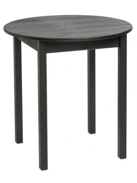 Стол кухонный круглый Ø75 KETT-UP ECO LERHAMN (ЛЕРХАМН) деревянный черный/черный