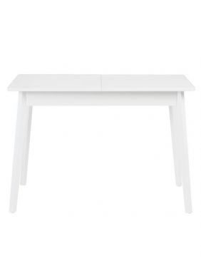Стол кухонный раскладной 110/145*60см KETT-UP ECO LEO прямые ножки белый деревянный
