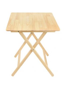 Стол складной большой KETT-UP PICNIC ECO, 60*60см, Н-72см, массив