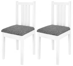 Комплект (2шт) обеденных стульев KETT-UP ECO НИЛЬС, деревянный, белый
