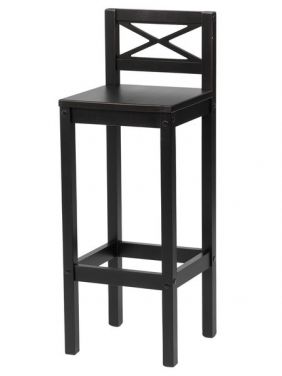 Стул барный KETT-UP ECO HUGO PLUS NEW (ХУГО) деревянный черный