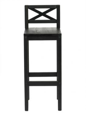 Стул барный KETT-UP ECO HUGO PLUS деревянный, черный/черный