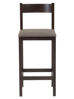 Стул барный KETT-UP ECO HUGO XXL с мягким сиденьем венге / коричневый