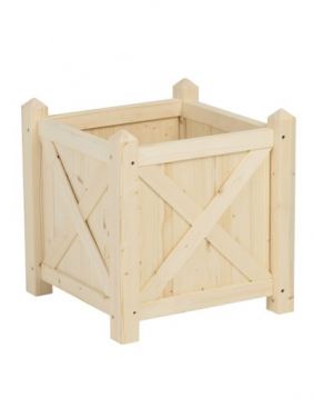 Цветочница кашпо KETT-UP ECO ФЛОРИСТ 48*48см, без покрытия, деревянная