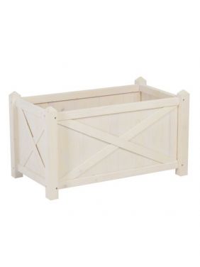 Цветочница кашпо KETT-UP ECO ФЛОРИСТ 85*48см, беленая, деревянная