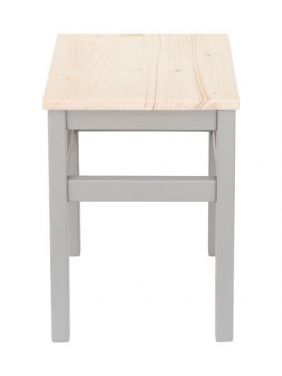 Табурет KETT-UP ECO ODDVAR (ОДВАР) деревянный, серый/натур