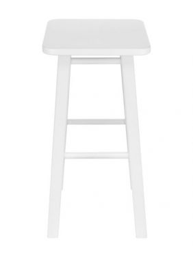 Табурет KETT-UP LOFT BAR барный, 65см, деревянный, сиденье квадратное, белый