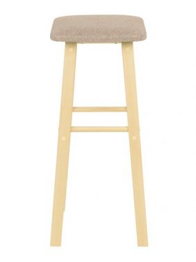 Табурет KETT-UP LOFT BAR барный 76см, с мягким сиденьем, квадратное, прозрачный лак