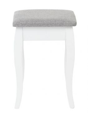 Табурет деревянный KETT-UP ECO НОРВИК LUXE белый / серая рогожка