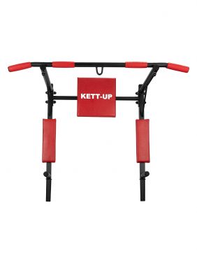 Турник-брусья 3 в 1 KETT-UP STRONG черный/красный