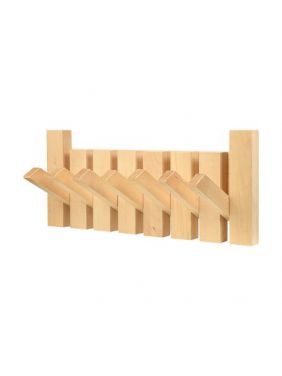 Вешалка без полки KETT-UP ECO КЛАВИШИ 7 крючков без покрытия