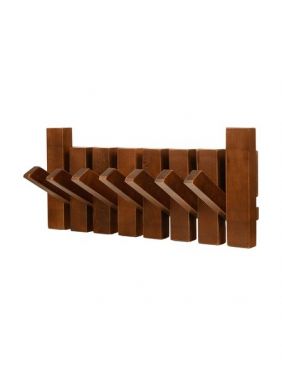 Вешалка без полки KETT-UP ECO КЛАВИШИ 7 крючков орех