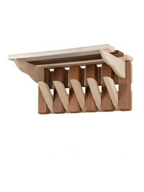 Вешалка с полкой под шапки КЛАВИШИ KETT-UP ECO 5 крючков