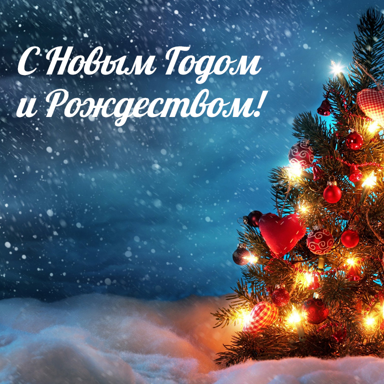 Поздравляем Всех с наступающим Новым годом и Рождеством!